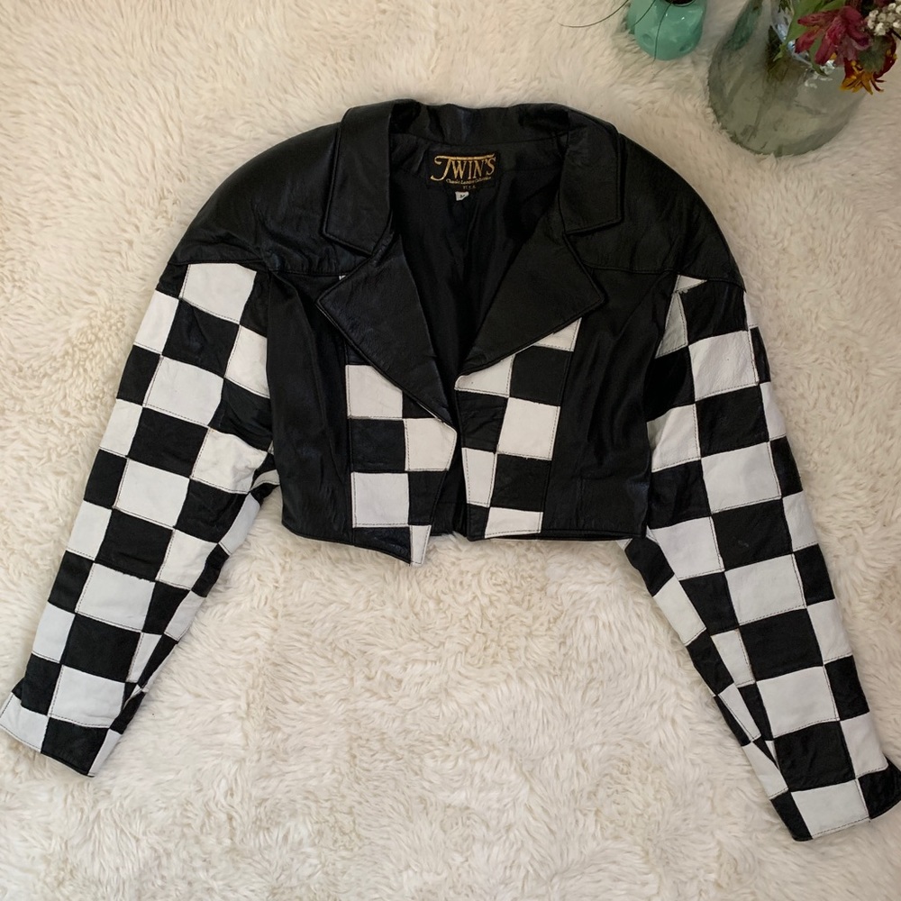 *sold* Vintage Leather Moto Jacket ⛓